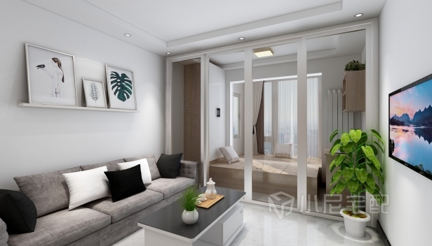 50.49㎡/一室一廳一衛(wèi)/簡約