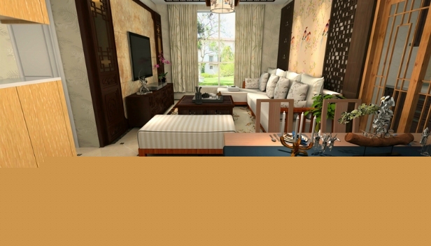 76.6㎡/兩室兩廳一衛(wèi)/中式