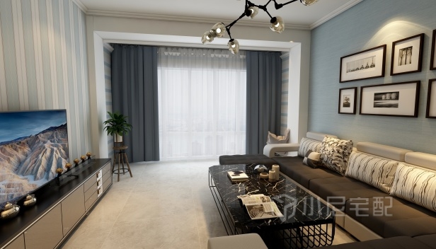 90㎡/兩室兩廳一衛(wèi)/地中海 90㎡/兩室兩廳一衛(wèi)/地中海