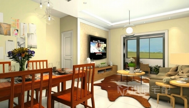 66㎡/兩室兩廳一衛(wèi)/現(xiàn)代