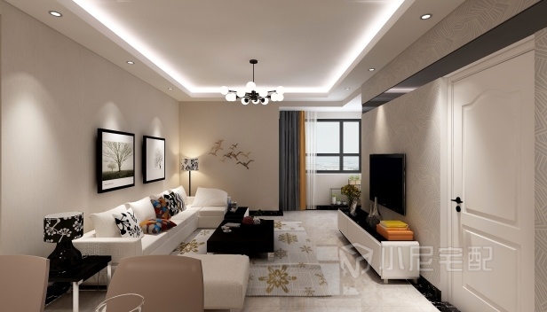 120㎡/三室一廳一衛(wèi)/現(xiàn)代