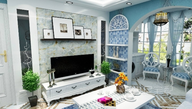 90㎡/兩室兩廳一衛(wèi)/地中海 90㎡/兩室兩廳一衛(wèi)/地中海