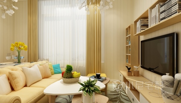 41.6㎡/兩室一廳兩衛(wèi)/田園 41.6㎡/兩室一廳兩衛(wèi)/田園